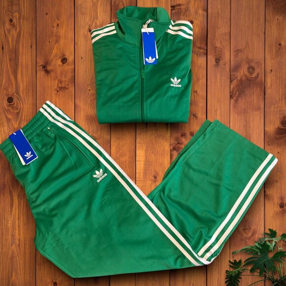 💚NWT 2 PC ADIDAS ORIGINAL TRACKSUIT JACKET PANTS MATCHING SET M SIZE - Picture 1 of 5